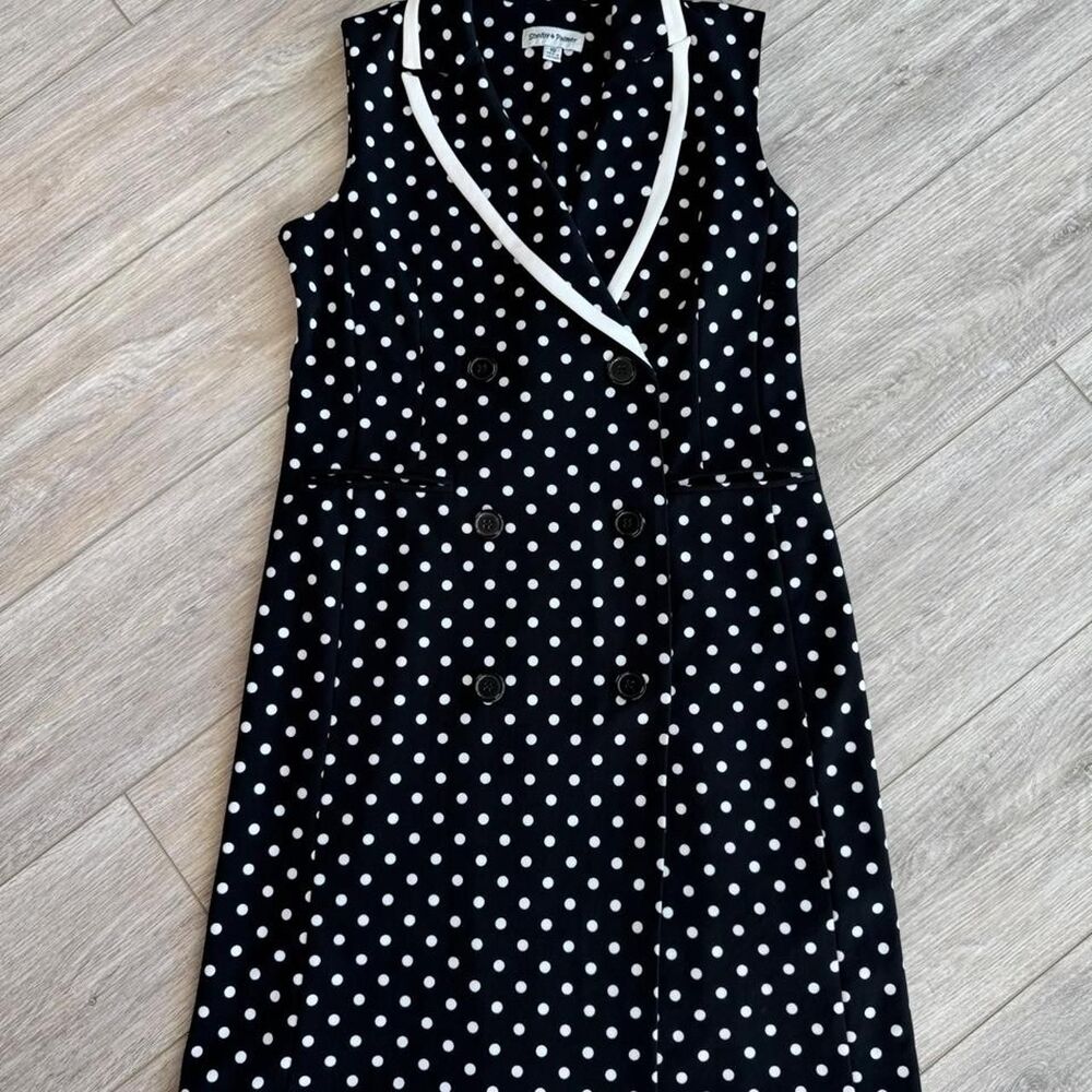 Unbranded Women's Black and Navy Dress